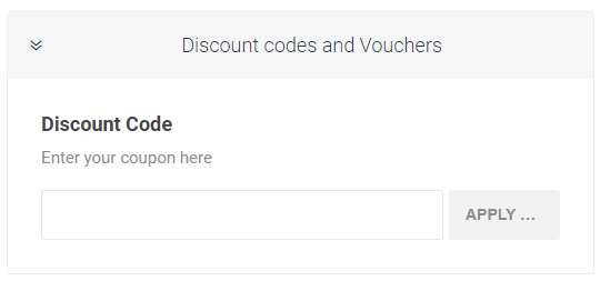 discount coupon instruction